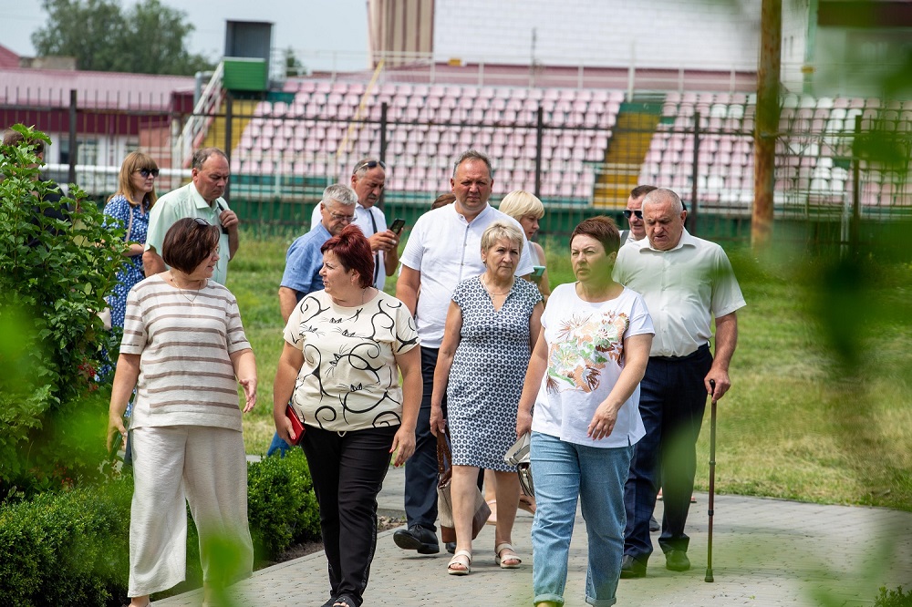 A delegation from the communities of Poltava oblast and Cherkasy oblast on the territory of the Shevchenkiv municipality