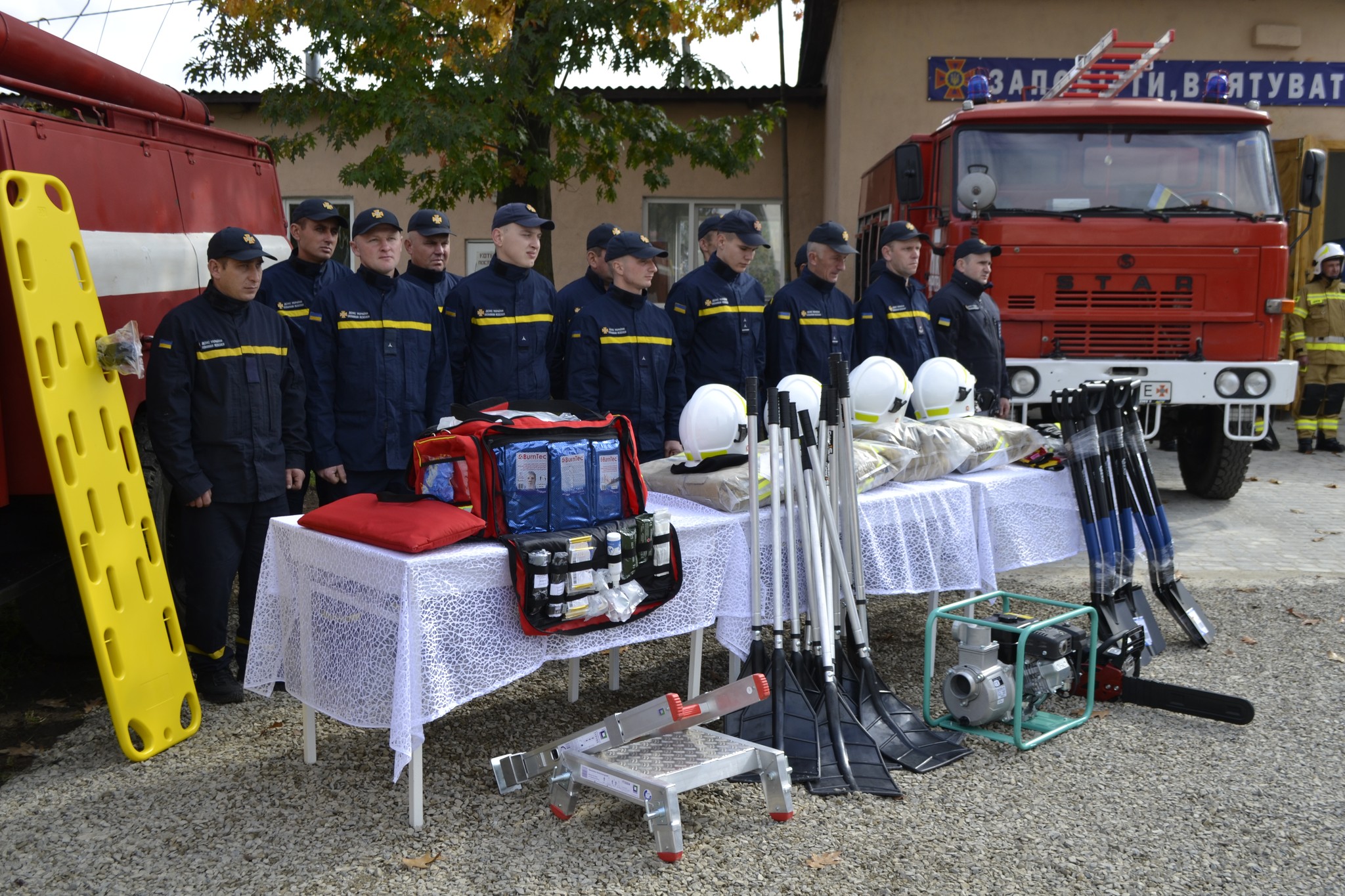 Two municipalities in the Precarpathian region opened new volunteer fire brigade units